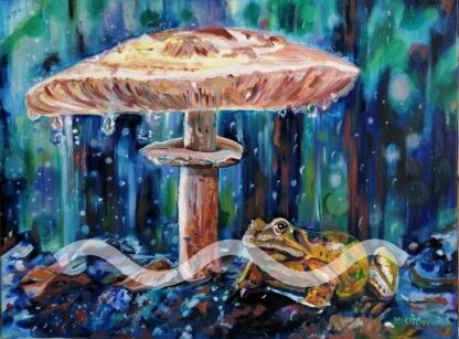 Umbrella for a frog